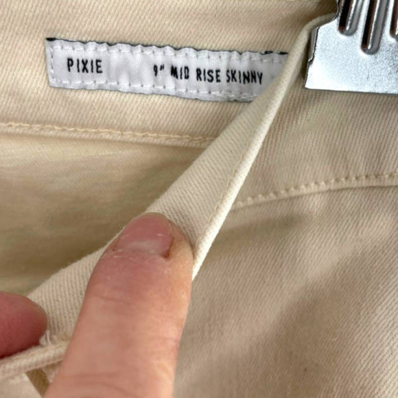 Efwin PIXIE VANILLA  COLOR MID RISE SKINNY JEAN - Picture 3 of 8